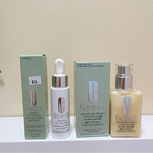 Clinique Dramatically Different Moisturizing gel 125 ml & do-over peel exfoliant